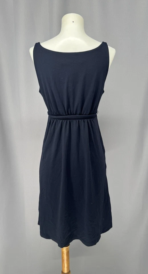 Платье Susana Monaco XS с завышенной талией темно-синее с поясом мини романтическое минималистское Y2K - Изображение 3 из 4