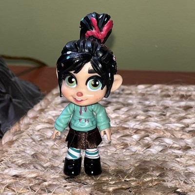 WRECK-IT RALPH 2 VANELLOPE FIGURE BREAKS THE INTERNET 3''  RARE Disney Store Set