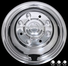 1 Front 2005-25 Ford F350 F450 8 Lug Dual 17 Wheel Simulators Rim Covers Liners