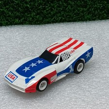 AURORA/AFX/TYCO  AFX USA CORVETTE   1/64 HO SCALE
