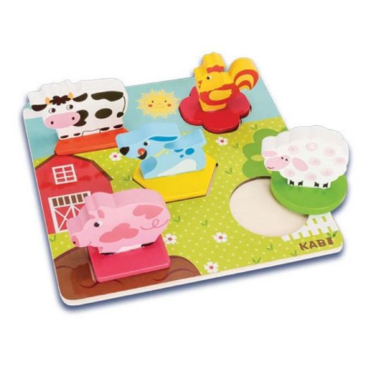 Playwrite Wooden Shape Puzzle Farm