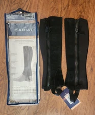 Ariat Suede Breeze Half Chaps Style 10020119 13.5 in Calf Size XST 13.5" Black