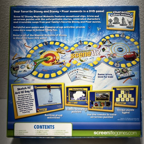 2010 Scene It? Disney Magical Moments Game by Mattel Complete Great Condition - Picture 2 of 10
