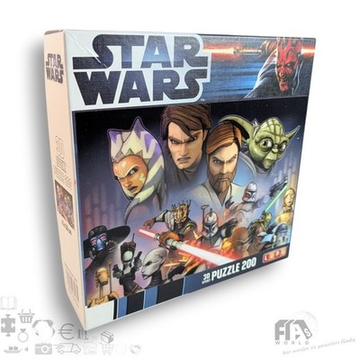 Puzzle Star Wars 3D Effekt 43 x 30 cm 200 Teile Clone Wars  Komplett