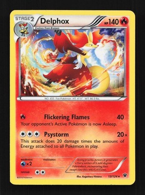 Delphox 13/124 LP Fates Collide English Pokemon Card TCG | eBay