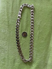 925er Silber Herren Panzerkette,Massiv Silber 260 Gramm ,65 cm,UNGETRAGEN