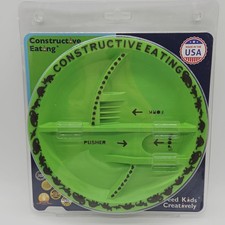 NEW Constructive Eating Plate Dinosaur Theme Feed Kids Creatively Sealed