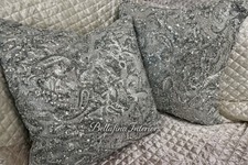 Kylie Minogue Pair Of Alexa Silver Cushions, 45x45 cm