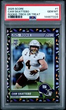 2025 PANINI SCORE ROOKIE-TRICK OR TREAT #1 CAM SKATTEBO 48/99 PSA 10