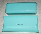 VINTAGE LOT OF 2 - TIFFANY & C0. CLAM SHELL AND SOFT CASE-HINGED EYE GLASS CASES