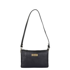 Leather Crossbody Sling Bag   Women  s Shoulder Purse with Zipper, Daily...