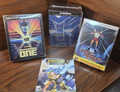 Transformers 6 Movies + Transformers 1985 + One 4K Steelbooks + Mini Comic-NEW!