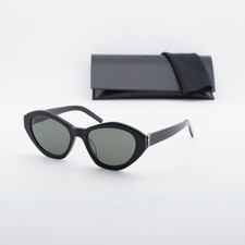 Saint Laurent SLM60 006 Black/Grey 54-19-140 Sunglasses New Authentic