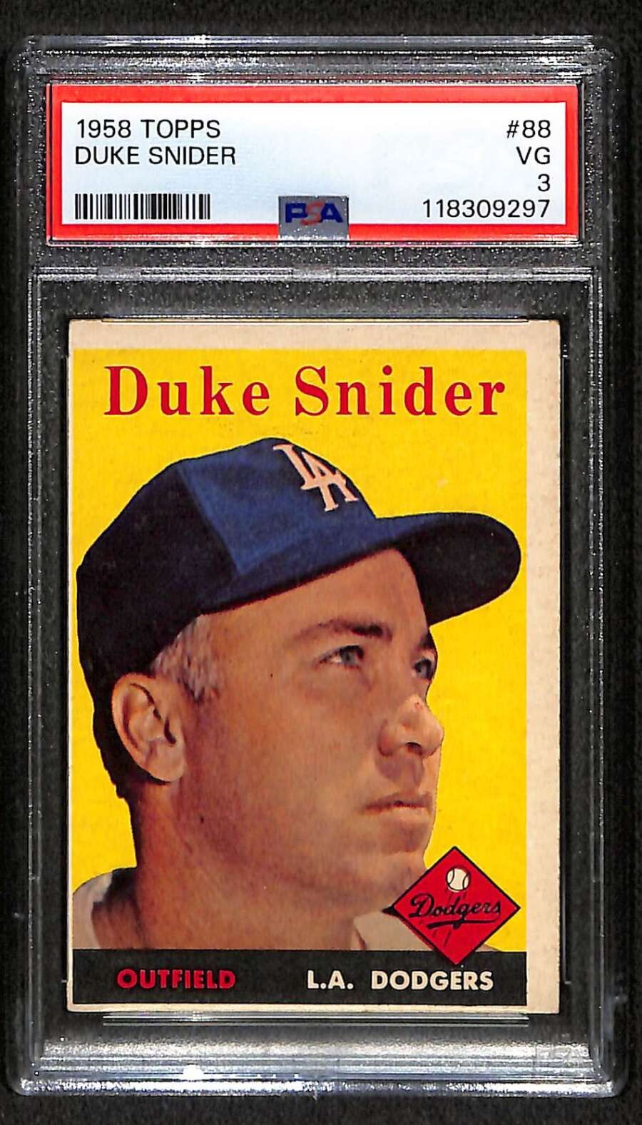 1958 Topps #88 Duke Snider HOF PSA 3 VG C103771
