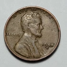 1944 S US 1 Cent Lincoln Wheat Penny Coin  *FREE SHIP*  U505
