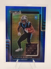 2025 Optic Tetairoa McMillan Donruss Threads Blue Hyper Prizm Rookie Relic