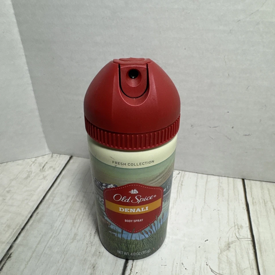 Old Spice Denali 身体喷雾,4 盎司 已停产 难以找到 新鲜系列 — 第 2/4 张图片