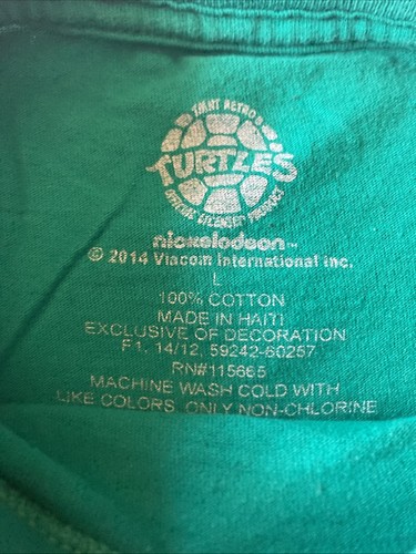 Nickelodeon Teenage Mutant Ninja Turtles Michelangelo Graphic T-Shirt Kid Size L - Picture 8 of 13