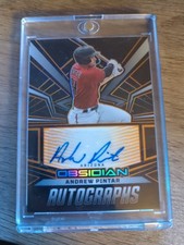 2023  Obsidian Autographs Andrew Pintar #OA-AP Electric Etch Orange /35 (AU, RC)