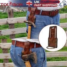 TOURBON Hammer Hanger Hatchet Axe Holder Leather Tool Carrier for Carpenters UK