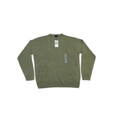 Dockers Mens Sage Marl Green Extra Soft Fine Gauge Crew Neck Sweater NWT L 86606