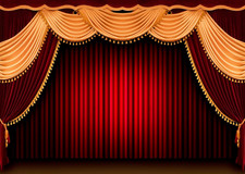 12X8Ft Fabric Huge Swanky Red Curtain Stage Backdrop Red Velvet Curtain Valance