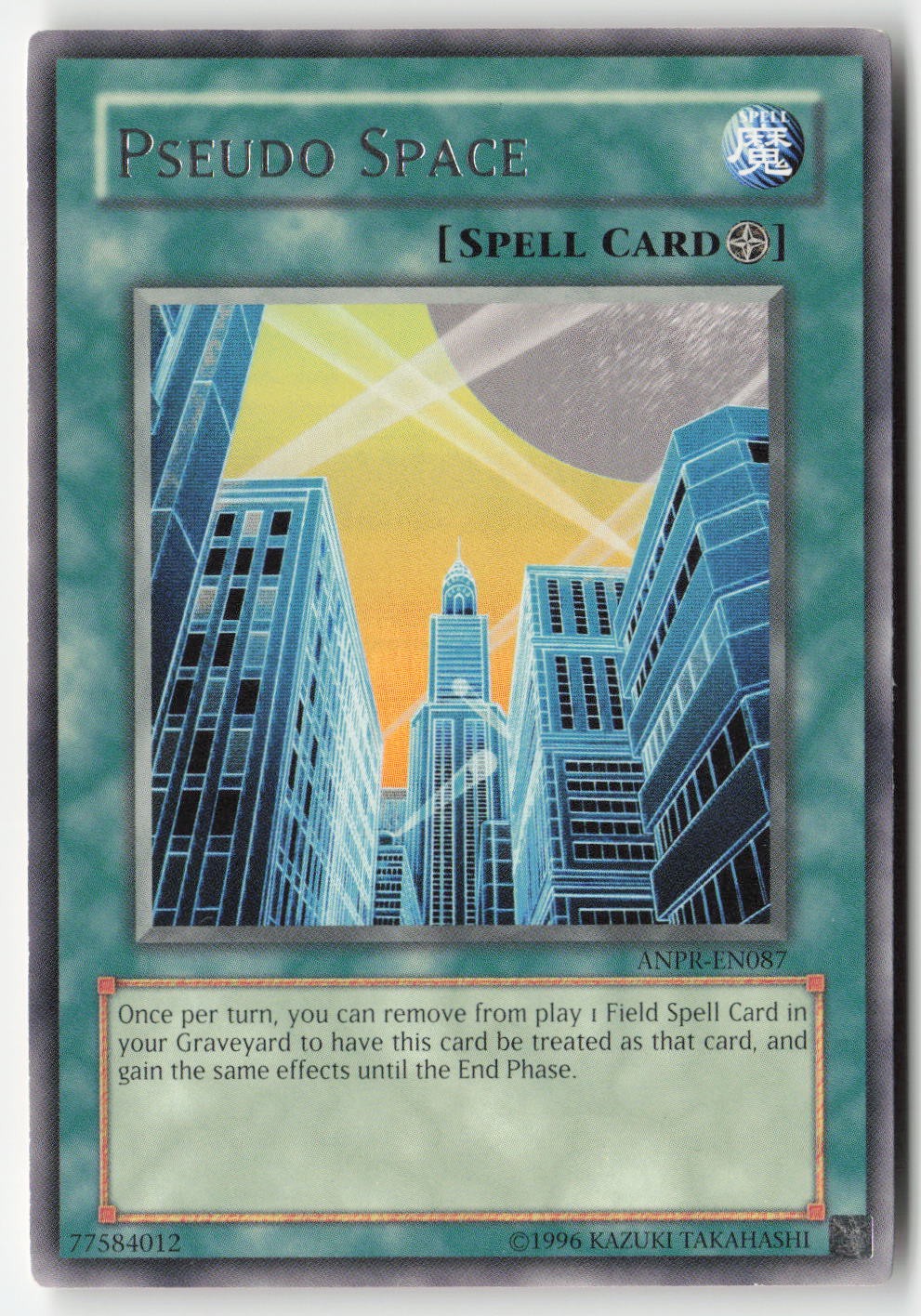 Pseudo Space ANPR-EN087 YuGiOh Ancient Prophecy trading card — raw and PSA graded price guide
