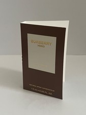 Burberry Hero For Men Eau de PARFUM EDP Sample Spray .05oz, 1.5ml New in Card