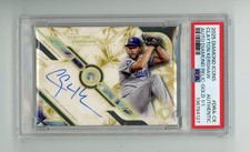 2025 Topps Diamond Icons Clayton Kershaw Diamond Relic Gold Auto 1/1 PSA (G)