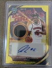 2025-26 Bowman Best U Game Graphs Yellow Lazer Auto 18/75 Jeremiah Wilkinson
