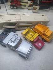 Nylint Semi Truck With Tonka Auto Transporter 2 Tonka Dumps Vintage Press Steel
