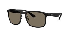 RAY-BAN SUNGLASSES RB4264 601S/87 4264 MATTE BLACK/GREY POLARIZED LENS