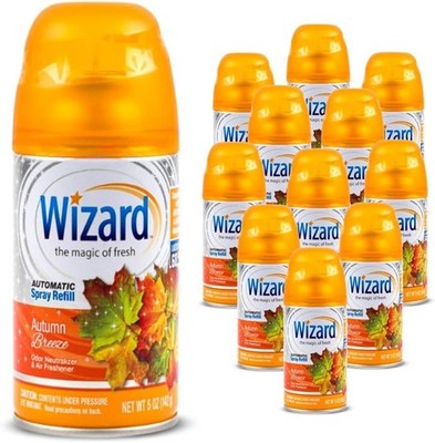 12 WIZARD Automatic Spray Refills   5 oz (Autumn Breeze)