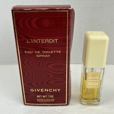 Givenchy l'Interdit Eau de Toilette Spray Bottle 1 OZ Vintage