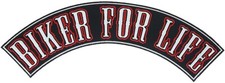 Biker For Life 12 Inch Back Patch IV4248 LD14