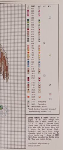 Cross Stitch Pattern FAITH HOPE LOVE ANGELS Cross Heart Divine Virtues - Picture 7 of 9