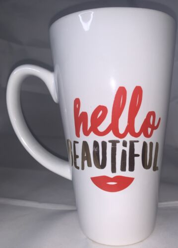American Atelier 6 große ""Hello Beautiful"" & ""Hello Handsome"" Kaffeetassen 16oz - Bild 8 von 9