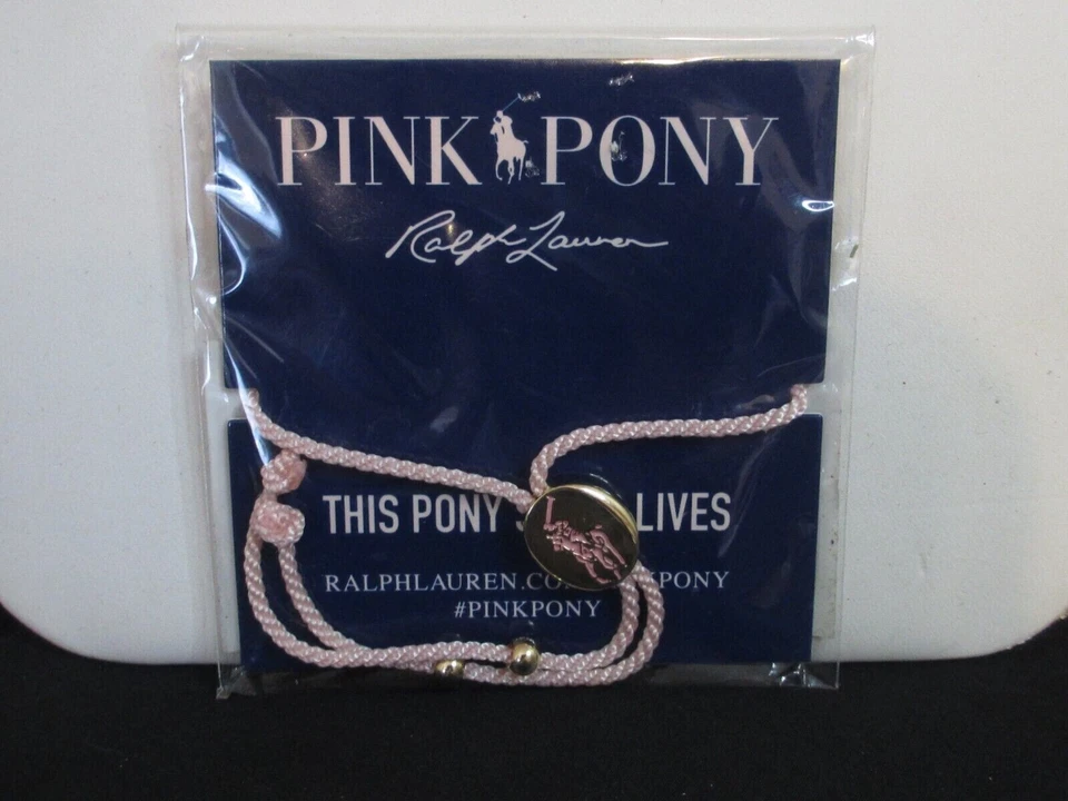 Pulsera POLO RALPH LAUREN Rosa Pony Charm Concienciación Cáncer Base Talla Única Foto 2 de 4