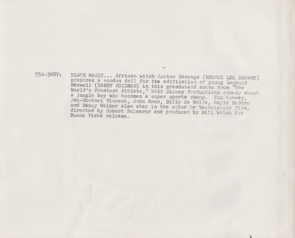 Roscoe Lee Browne + Danny Goldman (1973) 🎬⭐ Original Movie Scene Photo