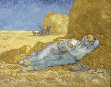 Vincent van Gogh - The siesta after Mille Painitng Canvas Print wall home Decor
