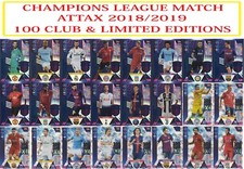 Topps Champions League Match Attax 2018 2019 18 19 Limited Edition 100 Clubs