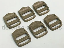 SET OF 6 ITW NEXUS 1" TLL 100 ITW Nexus Trovato Ladderlock Tension Buckle TAN