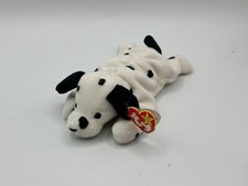 Ty Beanie Babies DOTTY the Dog 9" Beanbag Plush Stuffed Animal Toy