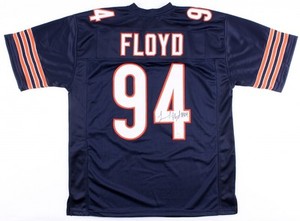Leonard Floyd Signed Bears Jersey JSA /Chicago's #1 Draft Pick 2016 U.of Georgia