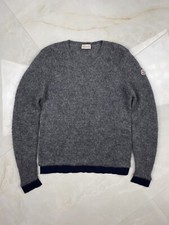 Moncler knit mohair - wool sweater grey woman M size