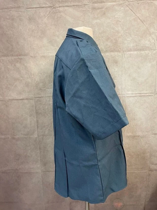 Camisa azul manga larga Elbeco TexTrop Nano-Dry para hombre talla 16 1/2 Foto 4 de 4