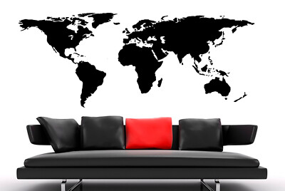 WandTattoo Wandtatoo wandfolie wandfolie Wallsticke Weltkarte World Map ST05