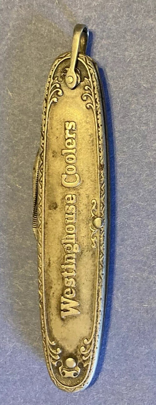 Vintage advertising Westinghouse Coolers 2blade, Pocket Pen Knife, no maker mark