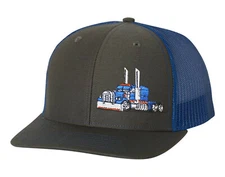 TRUCKER HAT SNAPBACK MESH BACK CAP RIG TRACTOR PETERBILT KENWORTH FREIGHTLINER