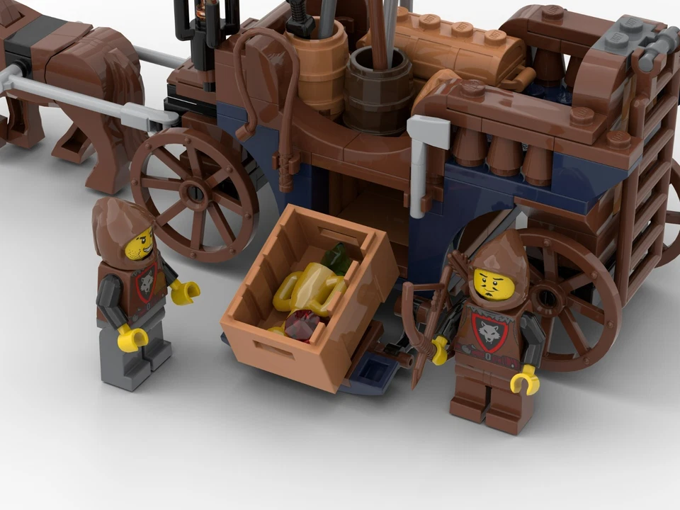 MOC aus LEGO® Wolfpack Carriage / Kutsche der Wolfsbande  Passt zu 10305 10332 - Bild 3 von 4